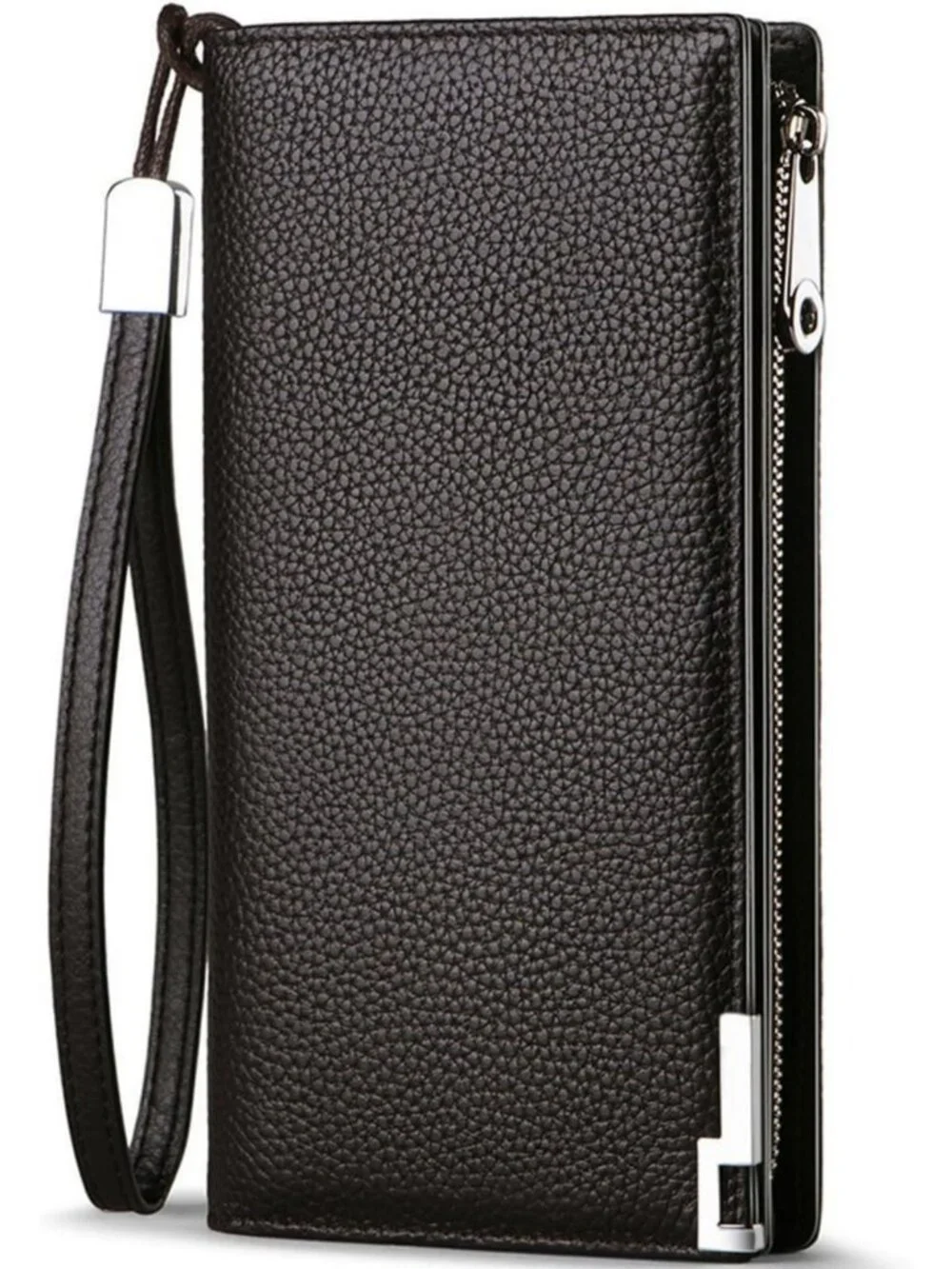 Stylish Leather Bifold Wallet for Men | RFID Blocking, Zipper Closure, Slim